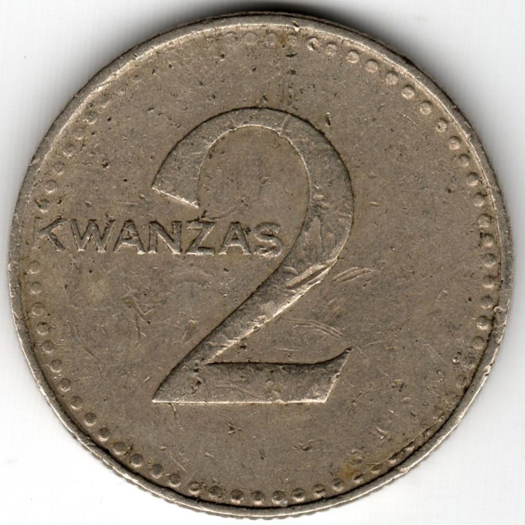 Angola : 2 Kwanzas (1977) KM#84 Ref 16670, Ophalen of Verzenden, Overige landen, Losse munt