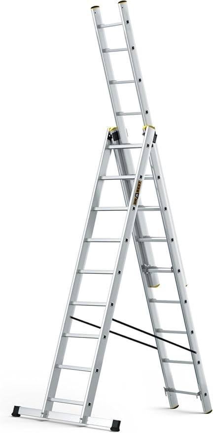 Echelle telescopique, Doe-het-zelf en Bouw, Ladders en Trappen, Ophalen, Gebruikt, Ladder, Opvouwbaar of Inschuifbaar