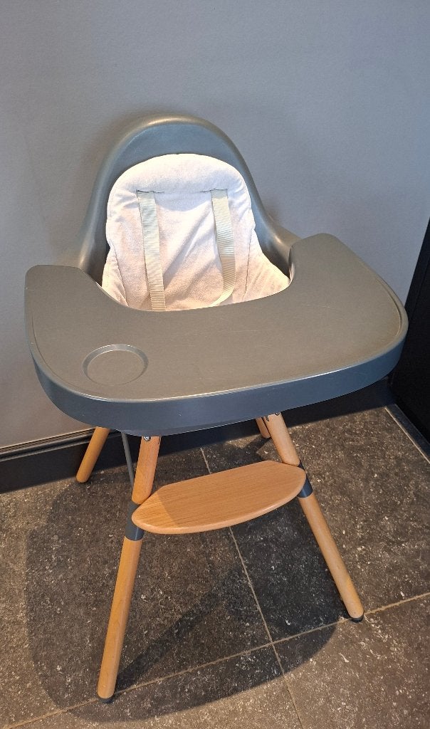 Eetstoel childhome Evolu Antraciet, Kinderen en Baby's, Ophalen, Gebruikt