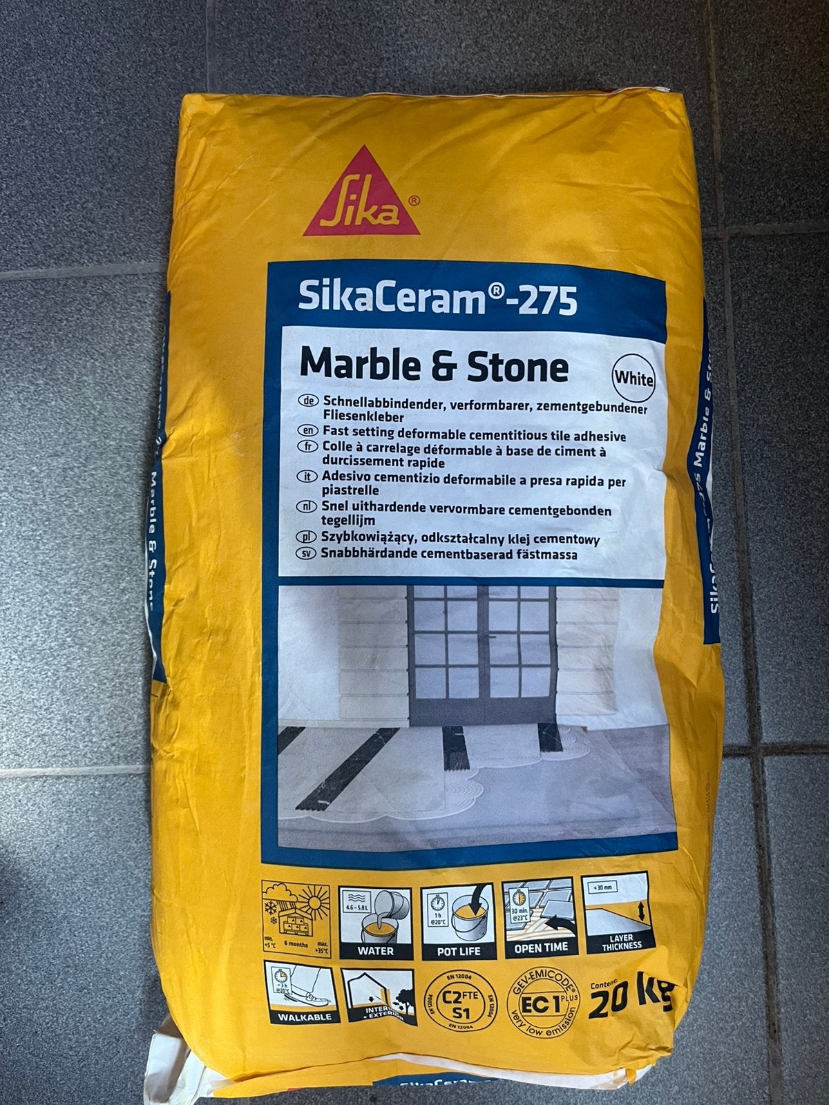 Tegellijm Sikaceram 275 20 kg 11 zakken, Enlèvement, Neuf