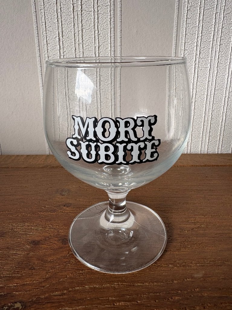 3 verres à cerise/gueuze Mort Sudite • Bocaux classiques, Collections, Enlèvement ou Envoi, Neuf, Verre ou Verres, Autres marques