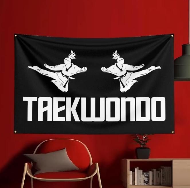 Grote vlaggen Taekwondo (150x90cm), Ophalen of Verzenden, Nieuw