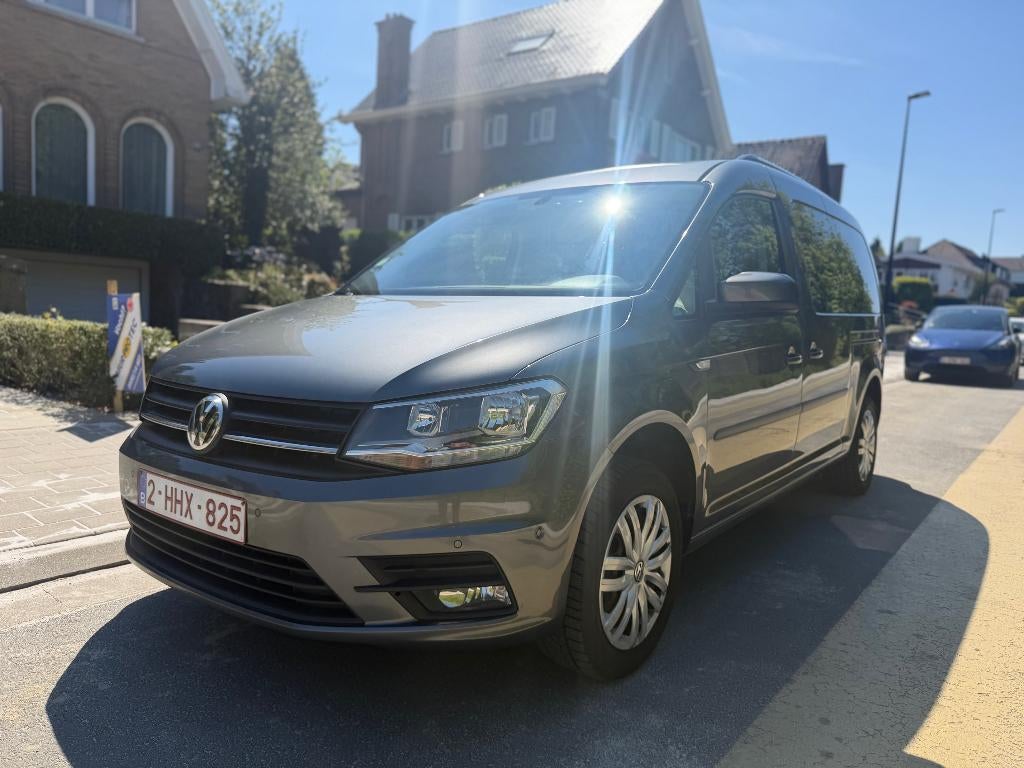 2020 VW Caddy 1.4TSI automatique, double cabine Utilitaire!, Autos, Argent ou Gris, Euro 6, Carnet d'entretien, 5 portes