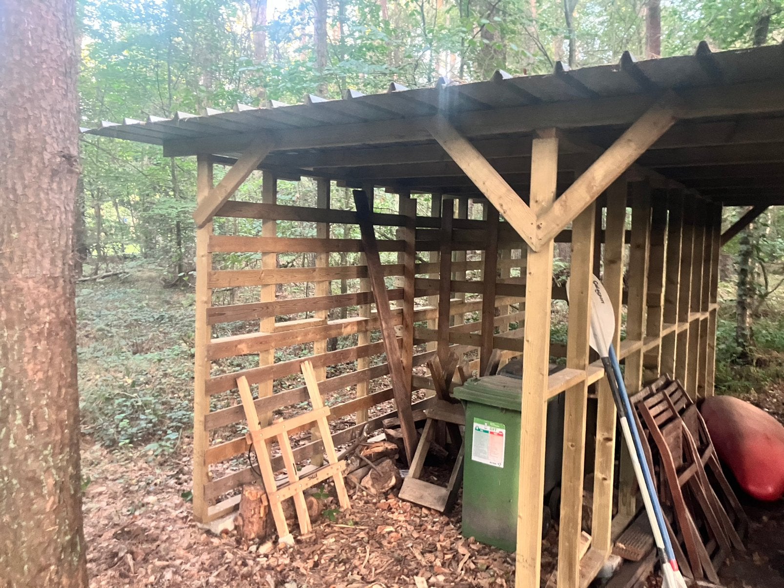 Houtberging berging, Tuin en Terras, Ophalen, Gebruikt