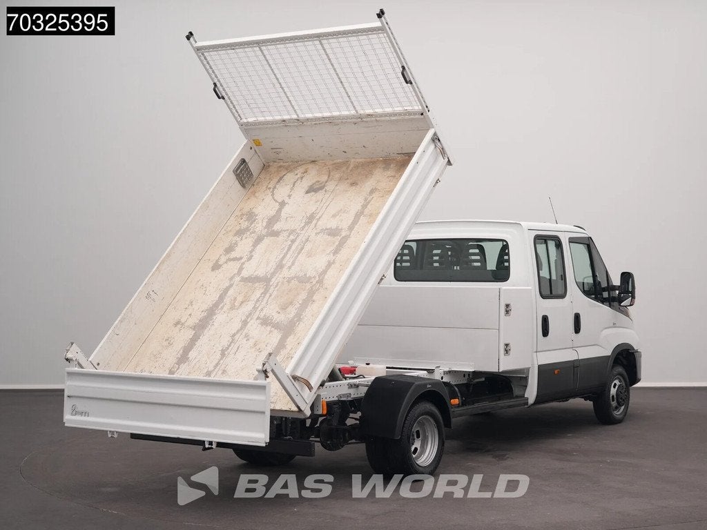 Iveco Daily 35C16 3.0L Dubbel Cabine Kipper met Kist 3,5t Tr, Auto's, Stof, Gebruikt, Euro 6, 4 cilinders
