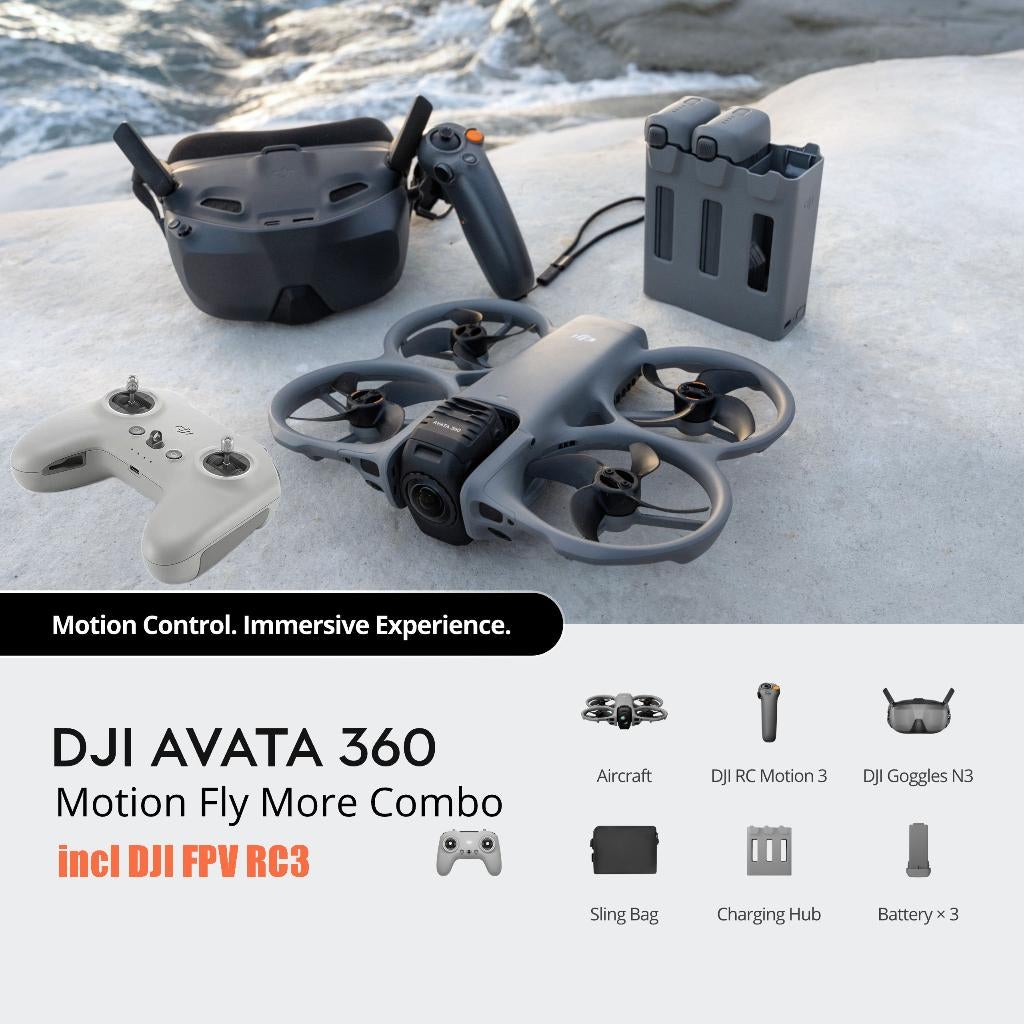 DJI AVATA 360 ULTIMATE MOTION FLY MORE COMBO, Ophalen of Verzenden, Nieuw, Elektro, Quadcopter of Multicopter