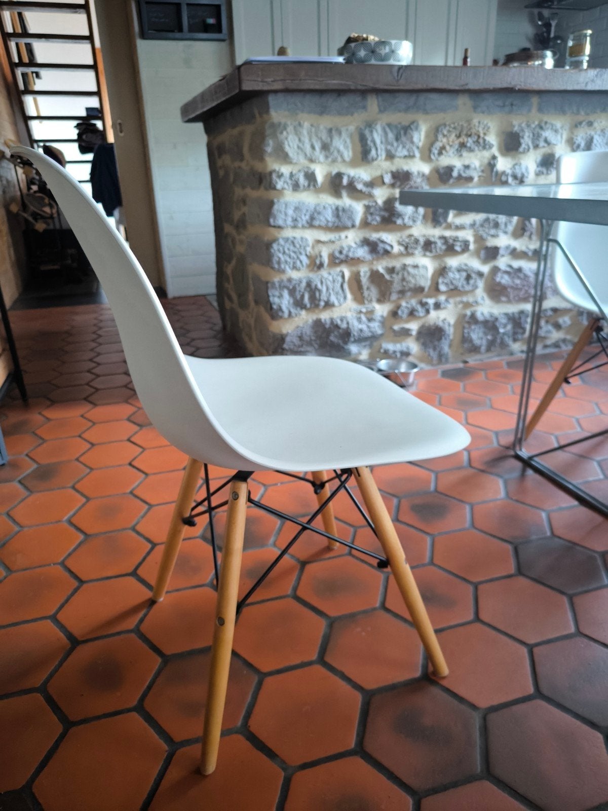 6 chaises d'inspiration design Eames DSW, Comme neuf, Enlèvement, Cinq, Six Chaises ou plus, Bois