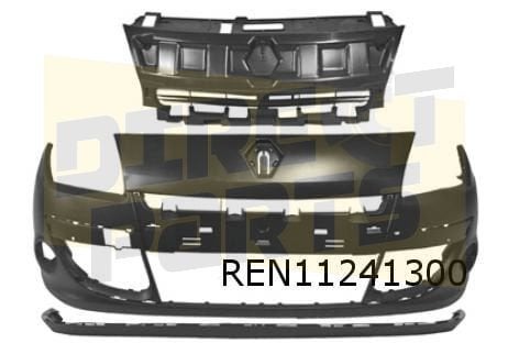 Renault Scenic/Grand Scenic (4/09-11/16) Voorbumper (te spui, -, -, Nieuw, Bumper