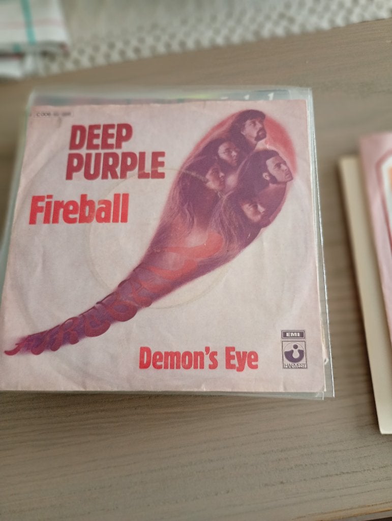 Deep Purple - Fireball, Cd's en Dvd's, Gebruikt, 7 inch, Hardrock, Fotohoes
