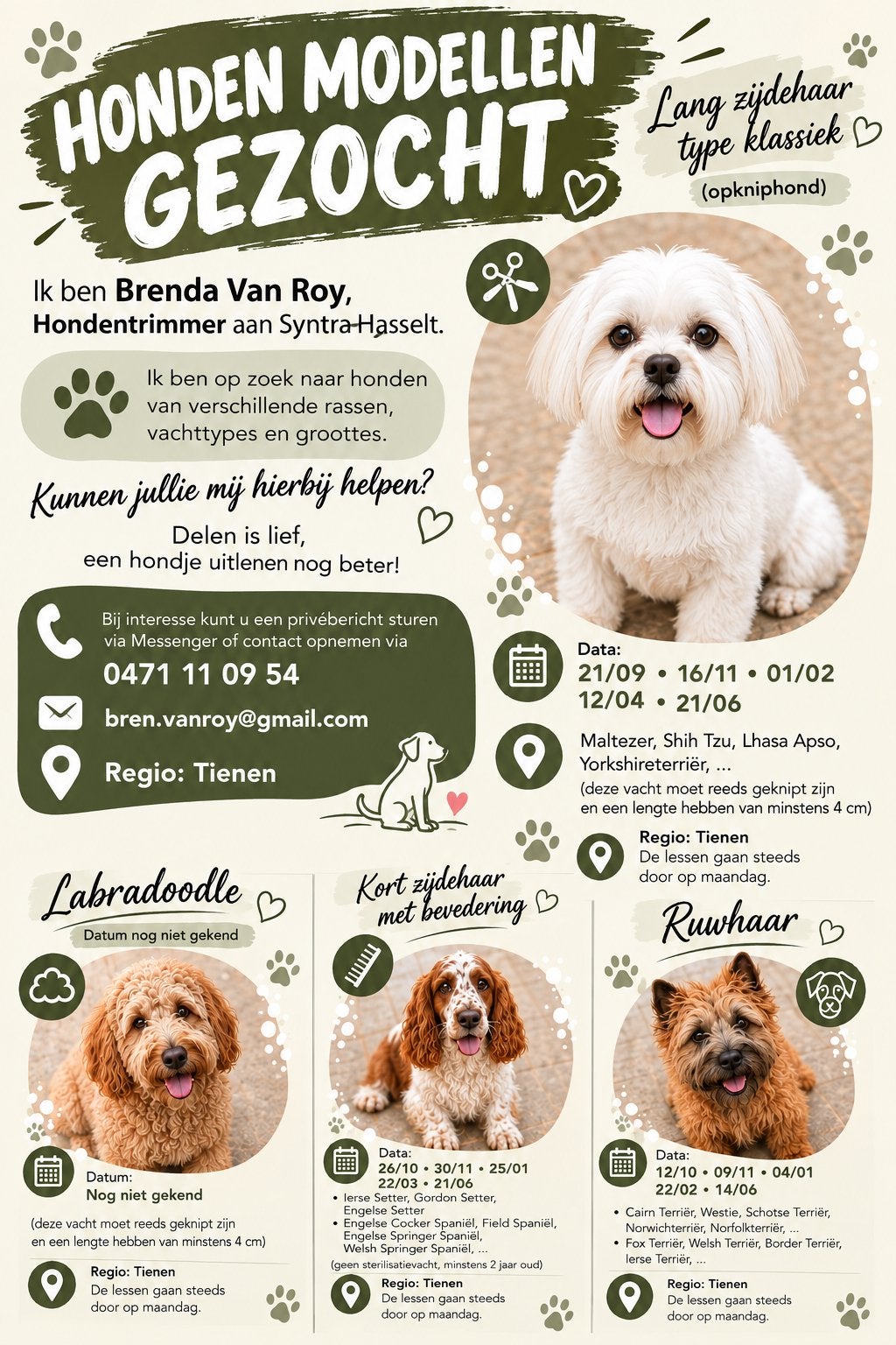 Gratis Trimbeurt, Dieren en Toebehoren, Januari, Meerdere dieren