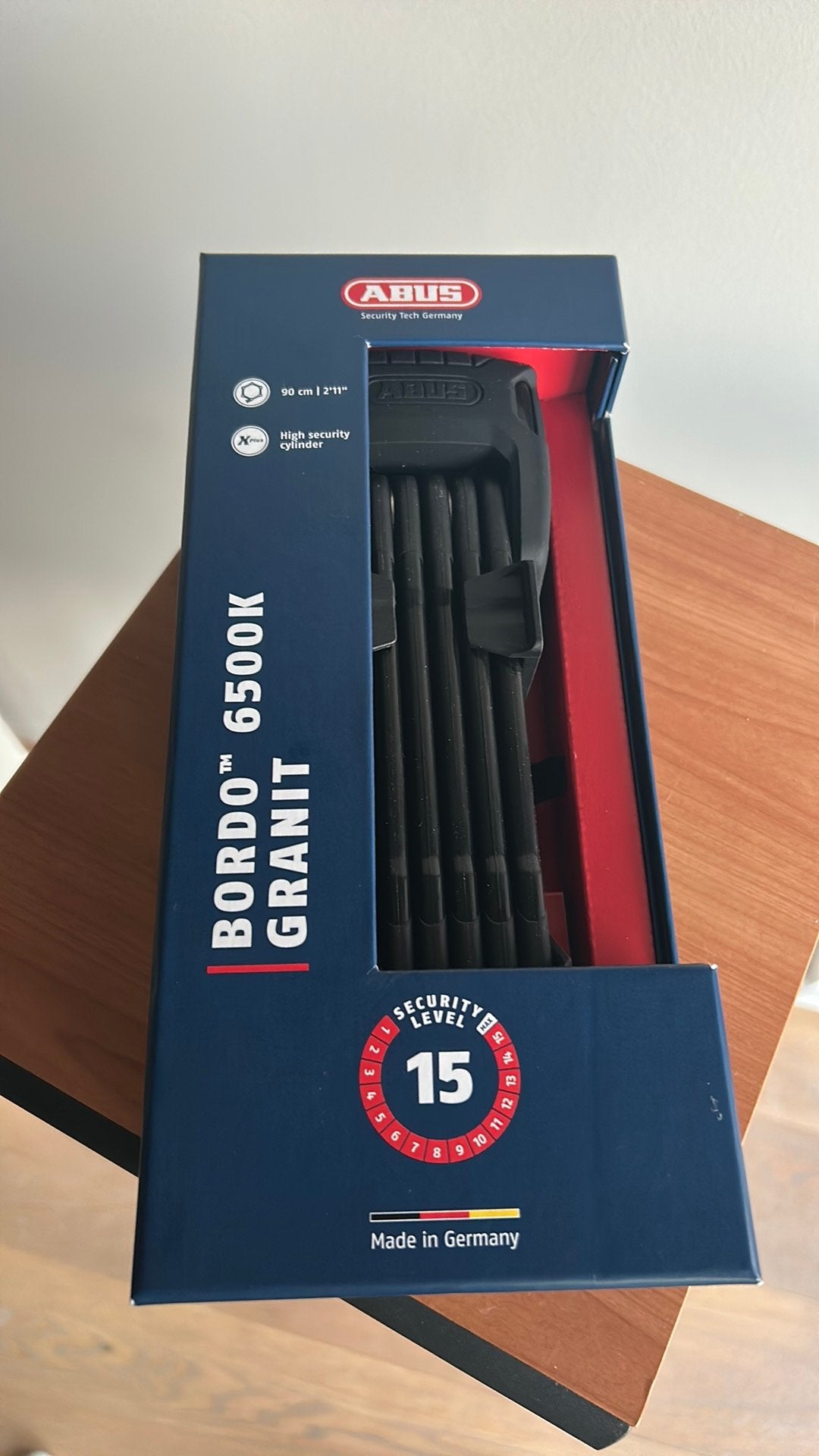 Abus Bordo Granit 6500K, Fietsen en Brommers, Ophalen of Verzenden, Zo goed als nieuw