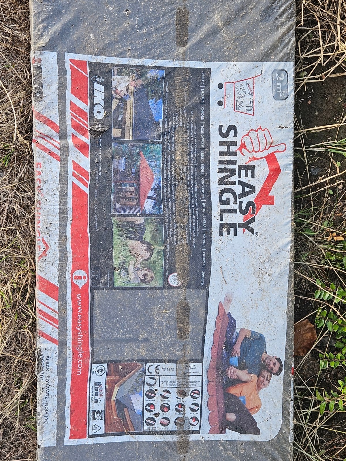 Roofing, Ophalen, Zo goed als nieuw, Zwart, Minder dan 5 m²