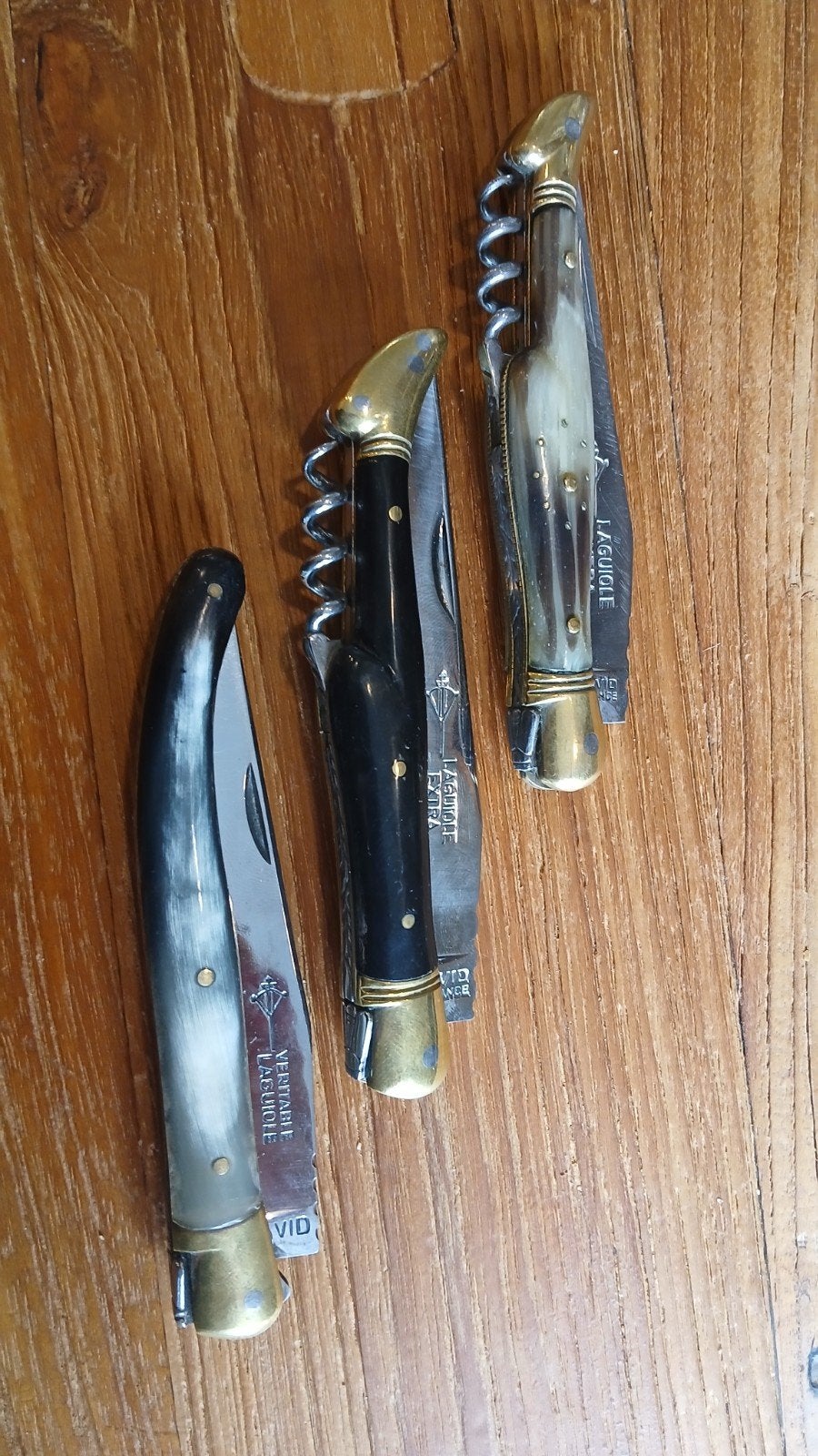 lot laguiole couteaux pliants g david, Enlèvement ou Envoi