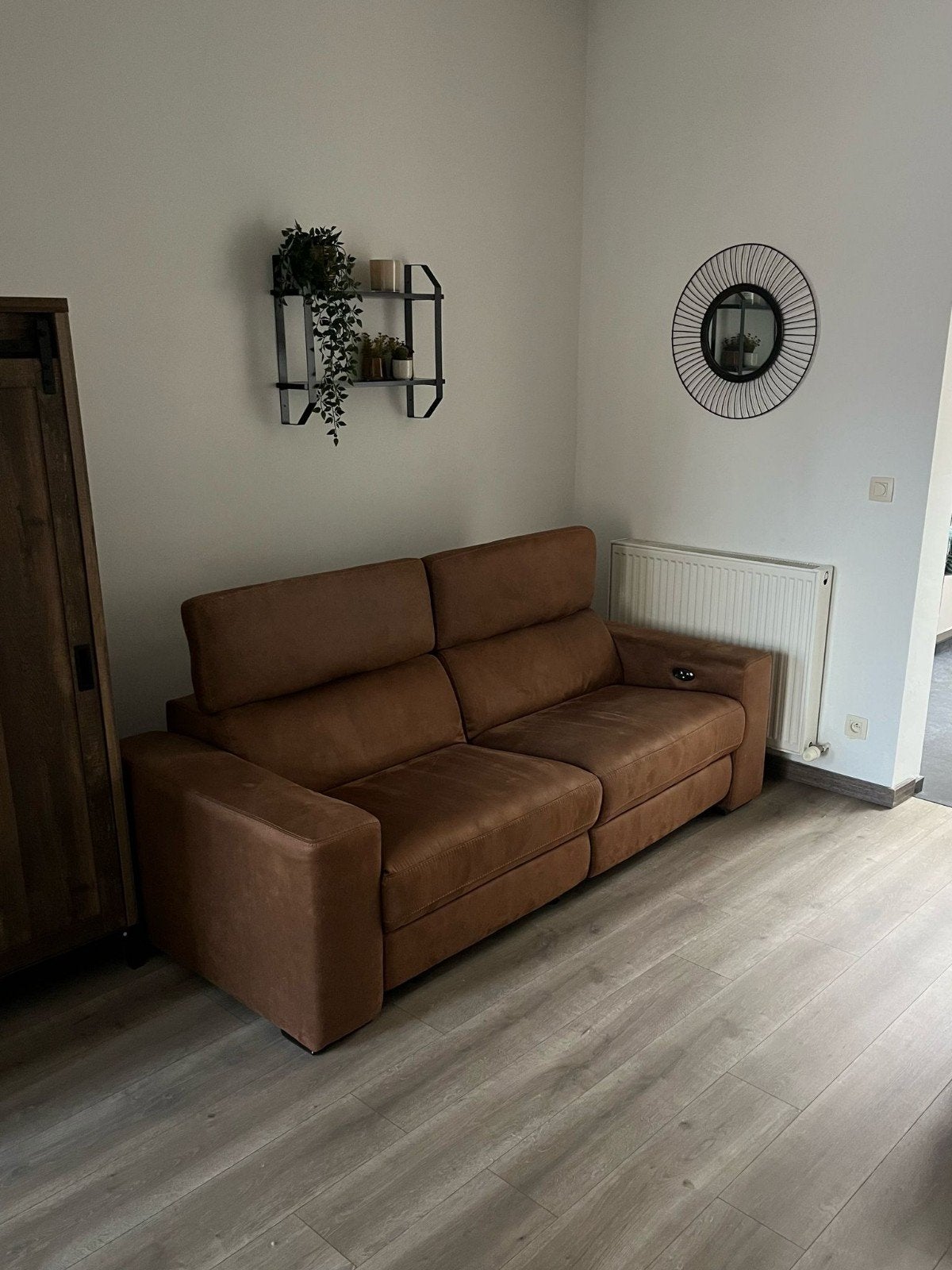 lederen elektrische zetel 2 personen, Enlèvement, Utilisé