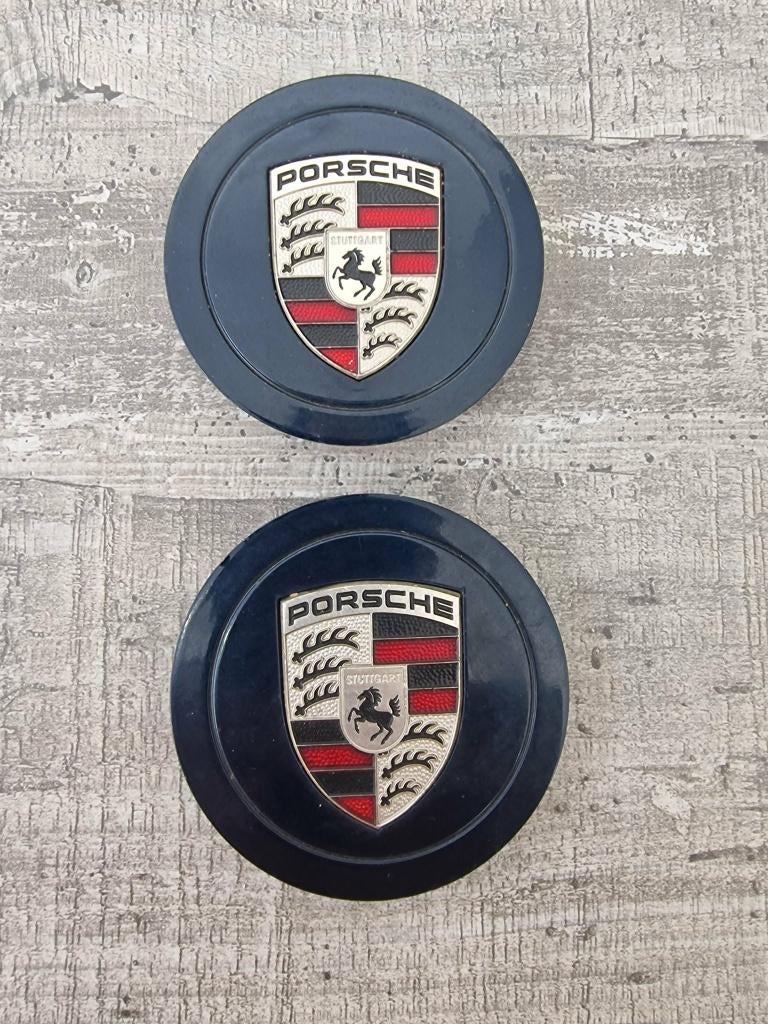 Porsche emblemen als nieuw 2stuks origineel, Ophalen, Zo goed als nieuw