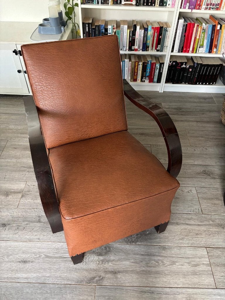 Vintage art deco 1-zit zetel, Ophalen