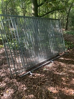 Hondenren met opzetstuk voor schuin dak, Dieren en Toebehoren, Hondenhokken, Ophalen, Hondenkennel, 100 cm of meer, 110 cm of meer
