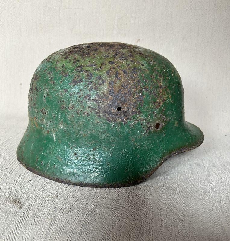 wo2 - Duitse helm M40 - maat 66, Verzamelen, Ophalen of Verzenden, Landmacht, Helm of Baret