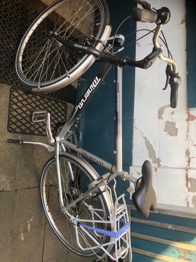 Herenfiets (jongens) volledig in orden, Fietsen en Brommers, Fietsen | Heren | Herenfietsen, Velgrem, Versnellingen, Zo goed als nieuw