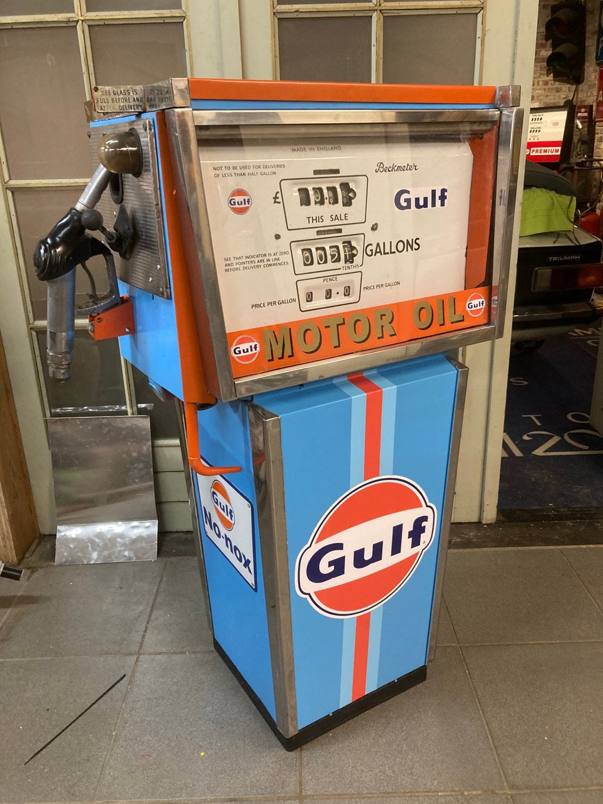 Pompe à essence Gulf Beckmeter 1969, Collections, Enlèvement, Comme neuf