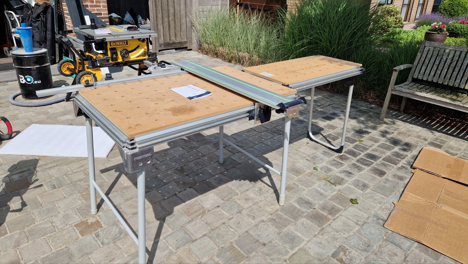 Festool MFT/3 en verlenging TSB/1-MW 1000, Ophalen