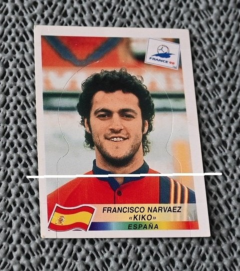 Panini France 98/Pop - Up Espagne Francisco « Kiko » Narvaez, Collections, Envoi, Neuf, Affiche, Image ou Autocollant
