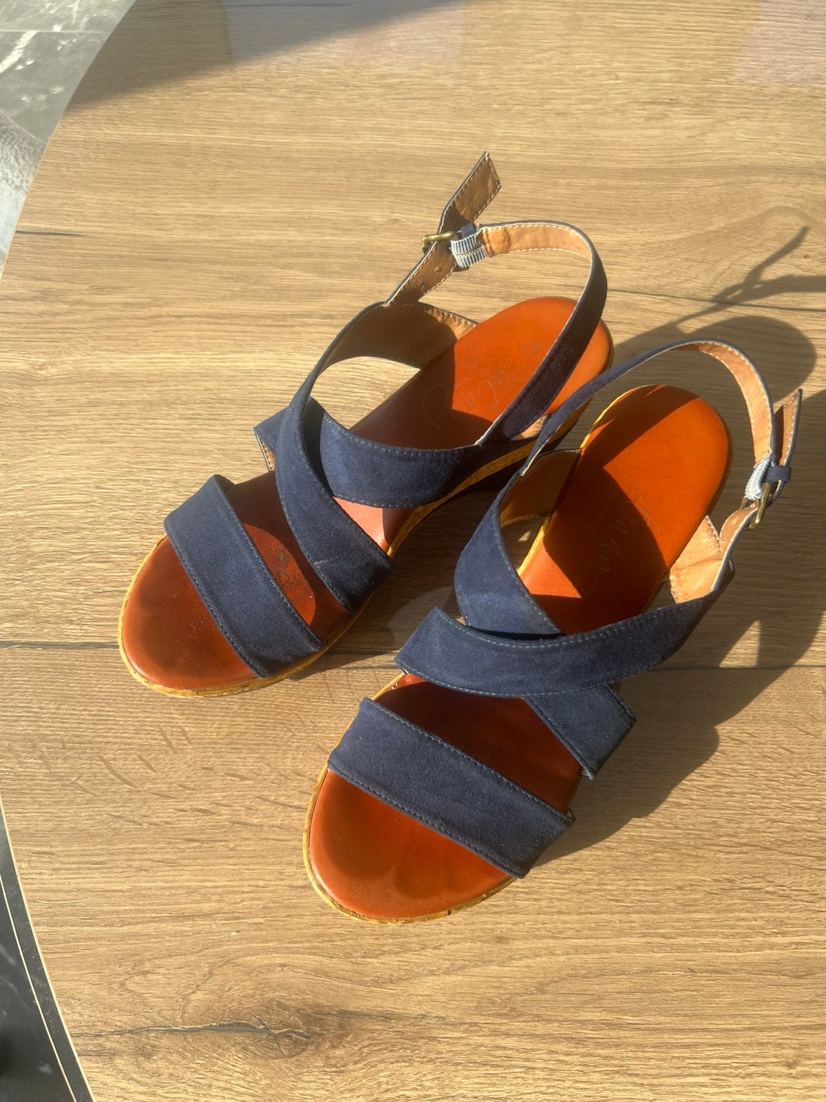 Mustang sandalen met sleehak, Kleding | Dames, Schoenen, Ophalen, Zo goed als nieuw