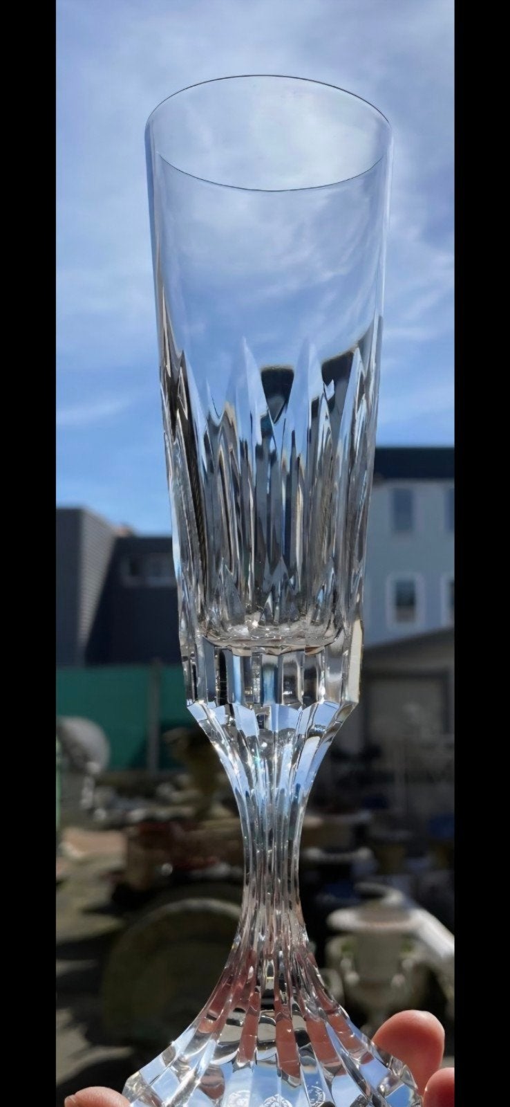 11 Baccarat champagne Flute. Prachtige zwaar kristallen glaz, Ophalen