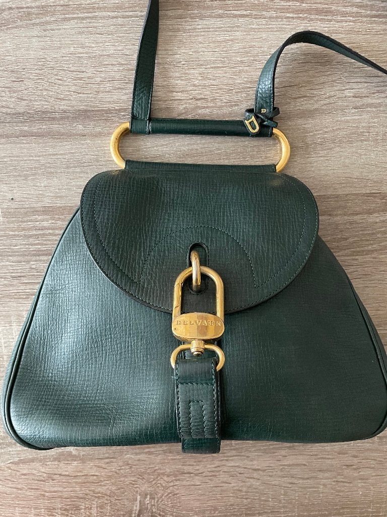 Handtas Delvaux Cerceau, Enlèvement ou Envoi, Utilisé, Vert, Sac à main