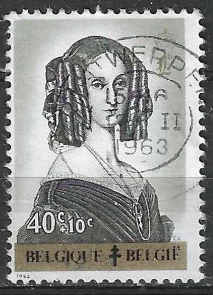 Belgie 1962 - Yvert/OBP 1234 - Koningin Louisa-Maria (ST), Verzenden, Gestempeld, Gestempeld, Koninklijk huis