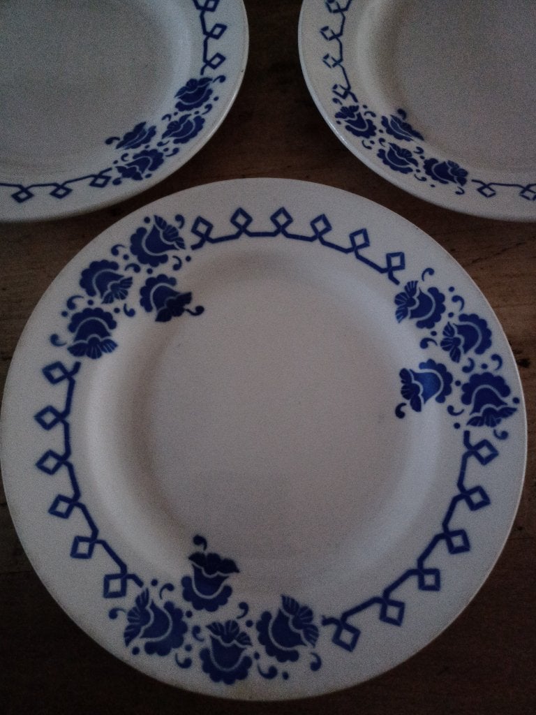 BOCH BLAUW KLOKJESMOTIEF borden vanaf 6 euro, Ophalen of Verzenden