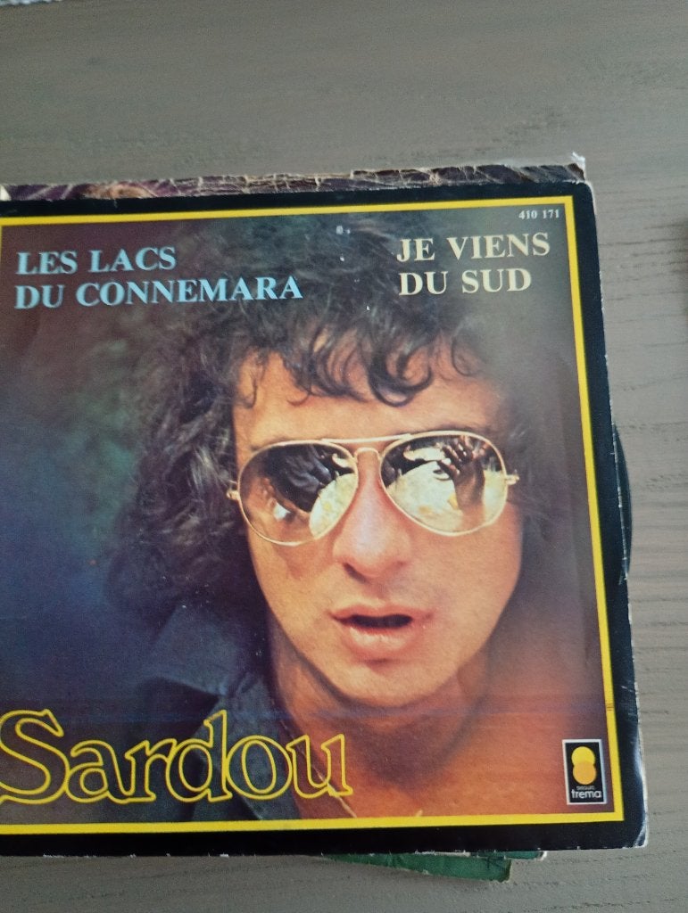 Michel Sardou - Les lacs  de Connemara, Enlèvement ou Envoi, Pochette photo, 7 inch, Utilisé