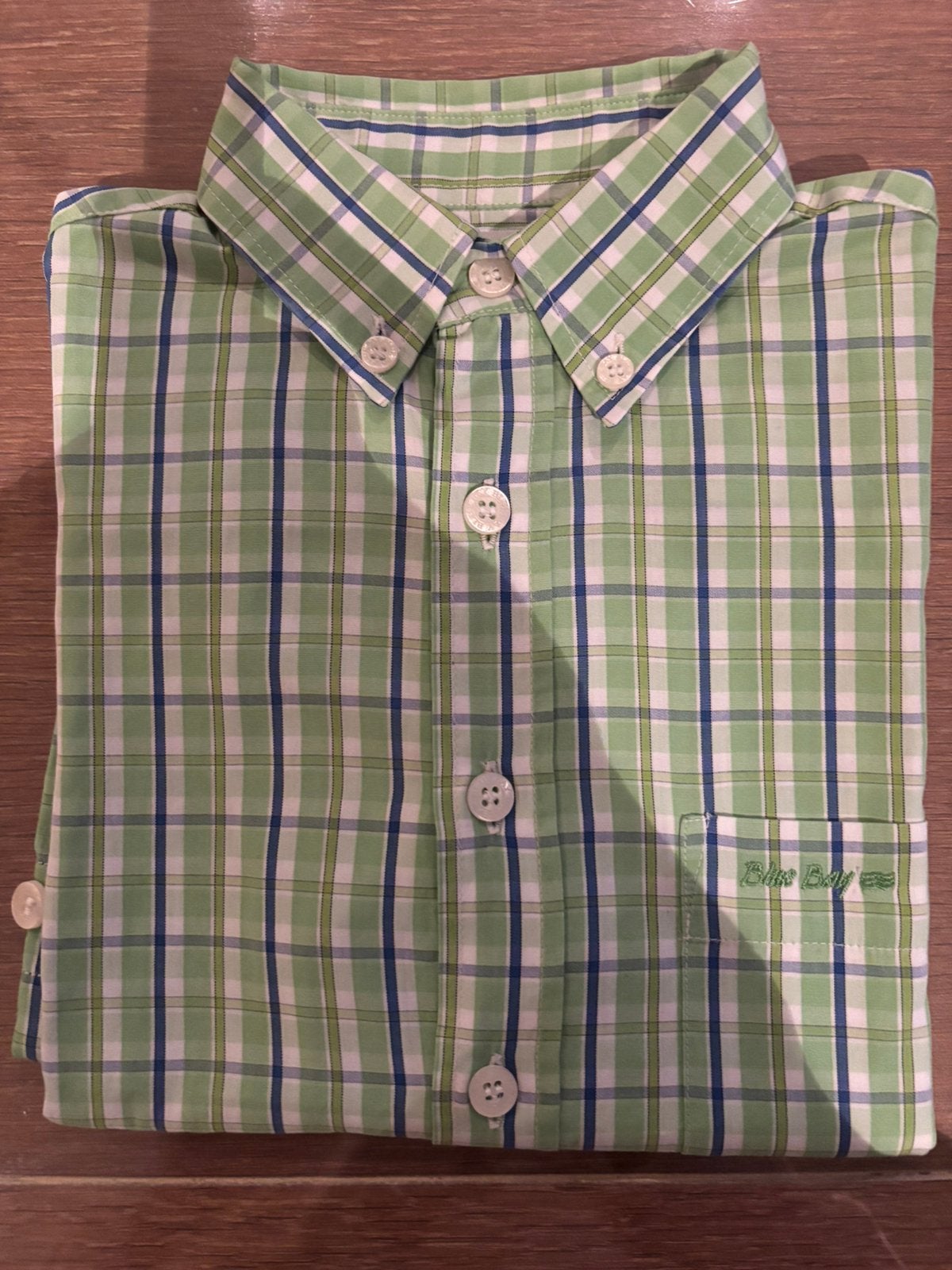 Hemd Blue Bay maat 104, Kinderen en Baby's, Ophalen of Verzenden, Gebruikt, Jongen, Overhemd of Blouse