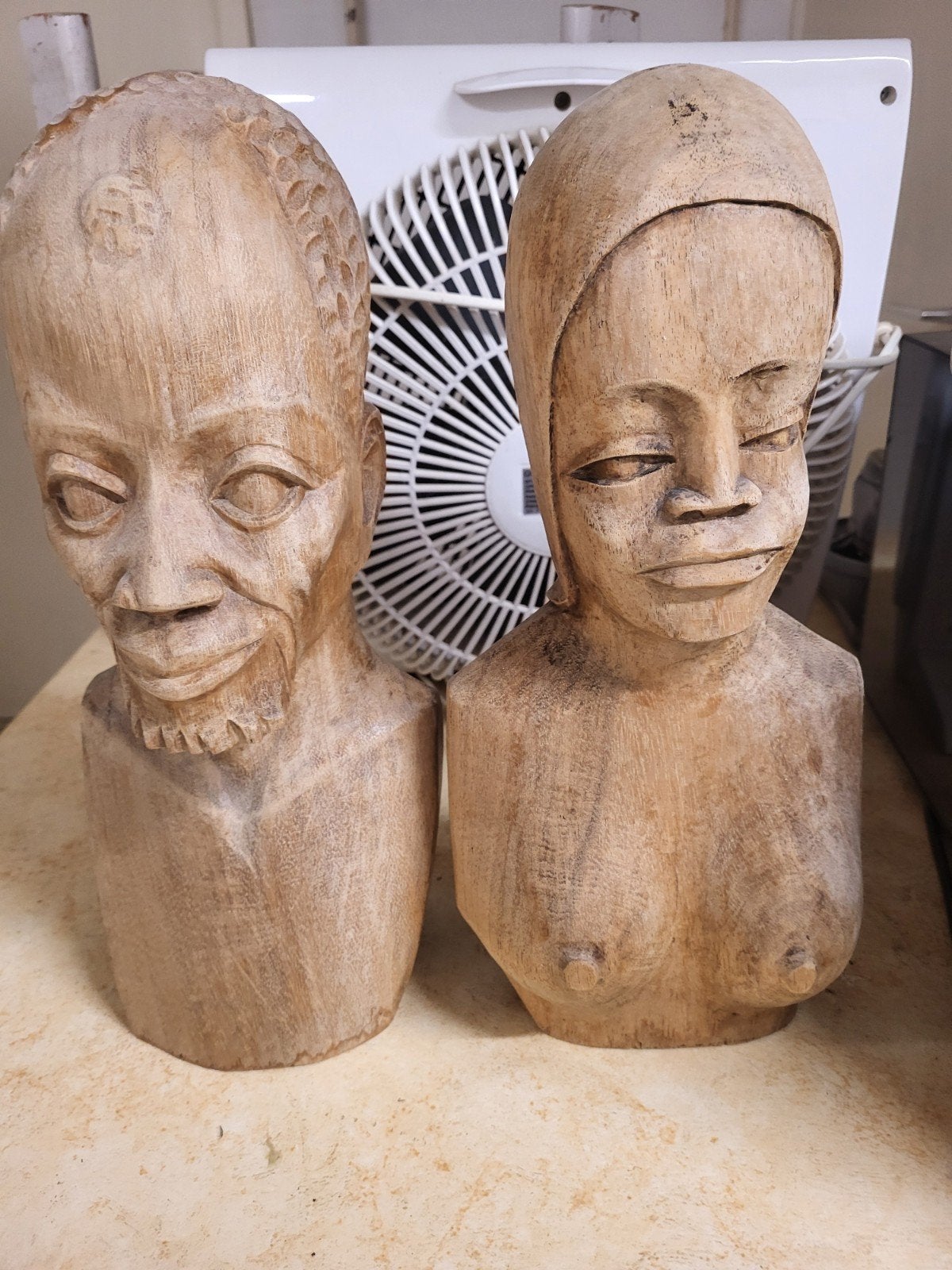 figurine africaine, 38 cm, Comme neuf, Enlèvement, Bois