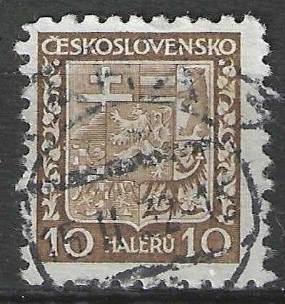 Tchécoslovaquie 1929/1931 - Yvert 253 - Armoiries. (1ER), Envoi, Affranchi