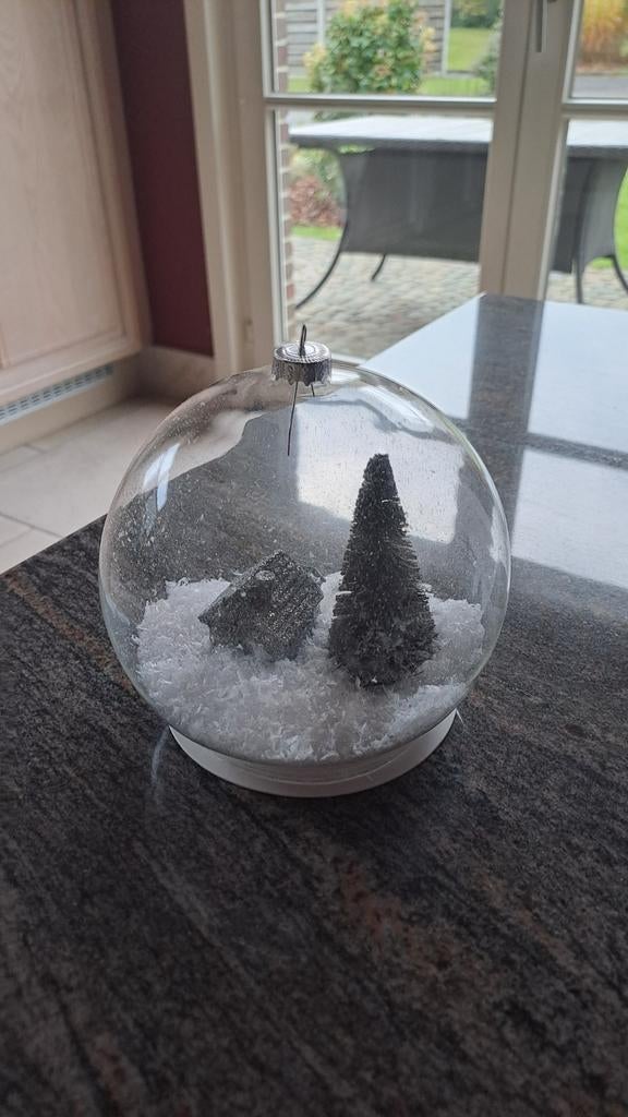Kerstbal in glas, Diversen, Kerst, Ophalen