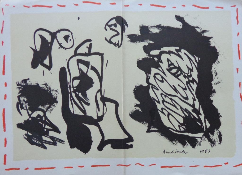 PIERRE ALECHINSKY / REPERES / KLEURLITHO / 31x42cm / 1984, Ophalen of Verzenden