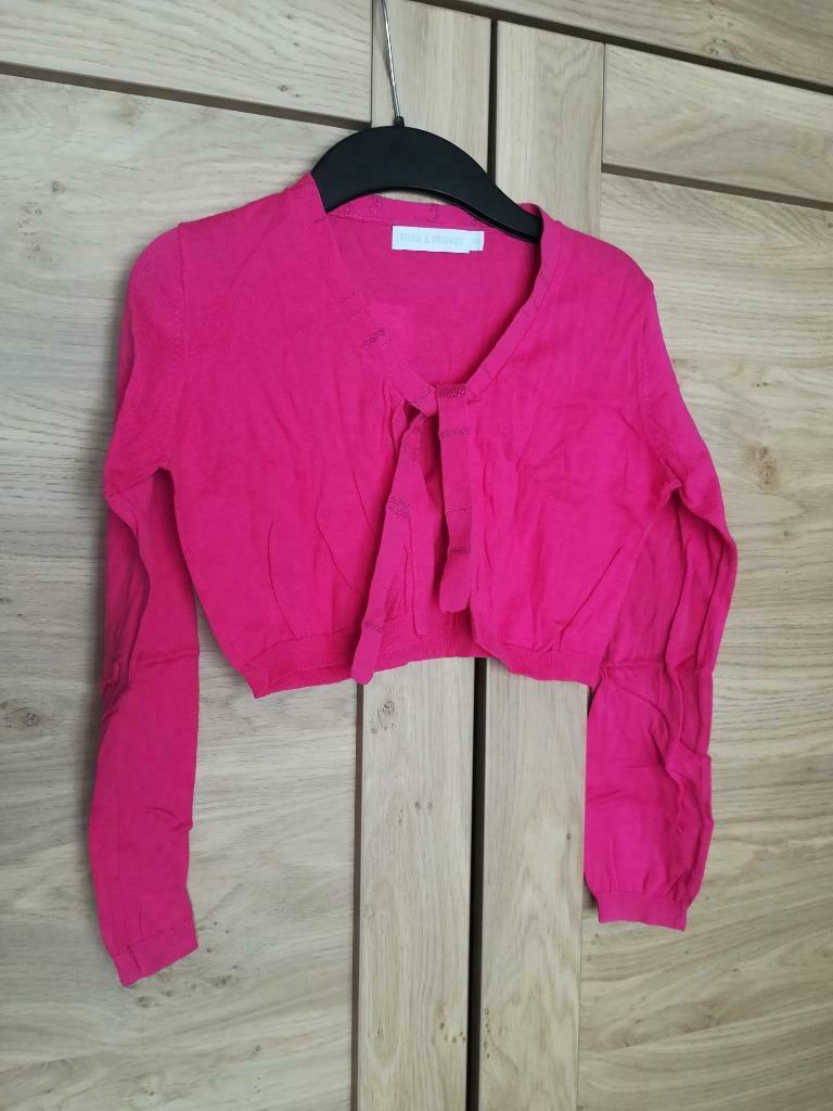Roze bolero Filou and friends maat 128, Envoi, Utilisé, Fille, Pull ou Veste