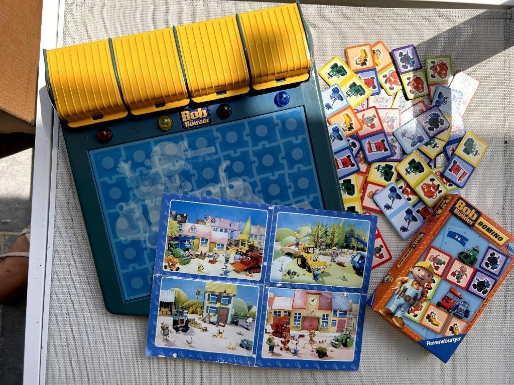 Puzzel Bob de Bouwer met geluid + domino-spel, Kinderen en Baby's, Speelgoed | Kinderpuzzels, Zo goed als nieuw, Ophalen of Verzenden