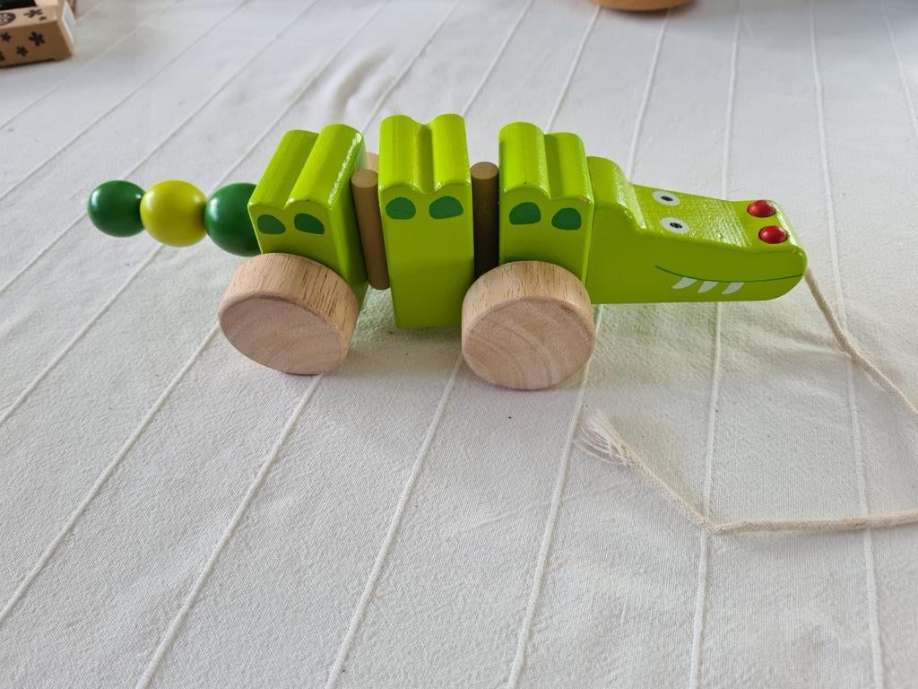 Houten krokodil., Enlèvement ou Envoi, Comme neuf