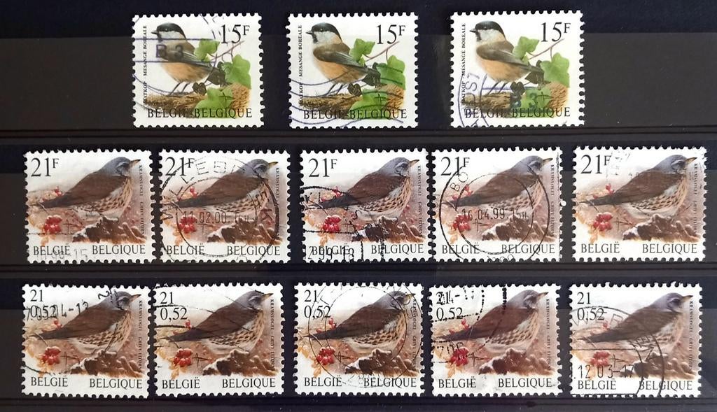 1997/97 Buzin (o) 2732 - 2782, Envoi, Affranchi, Oblitéré