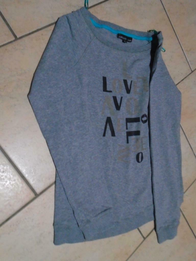 BLOUSE  T M"JOLI RONDE", Taille 38/40 (M), Gris, Enlèvement ou Envoi, Porté