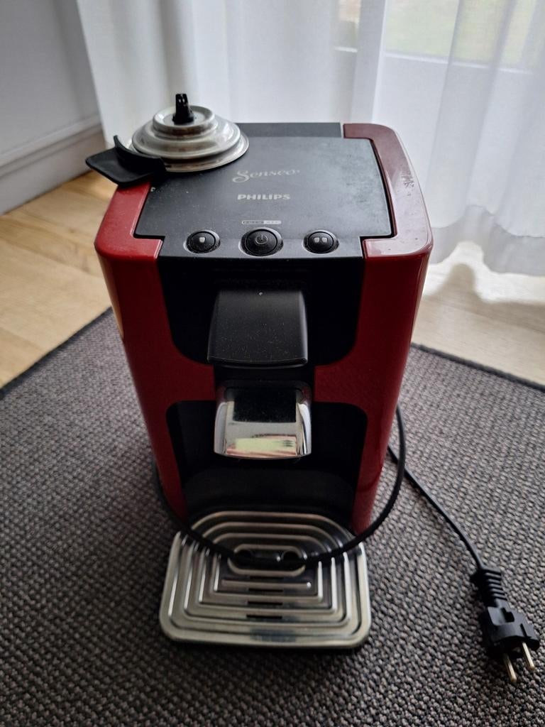 Senseo rood model type HD 7865, Electroménager, Enlèvement, Utilisé, Dosettes et capsules de café, Réservoir d'eau amovible