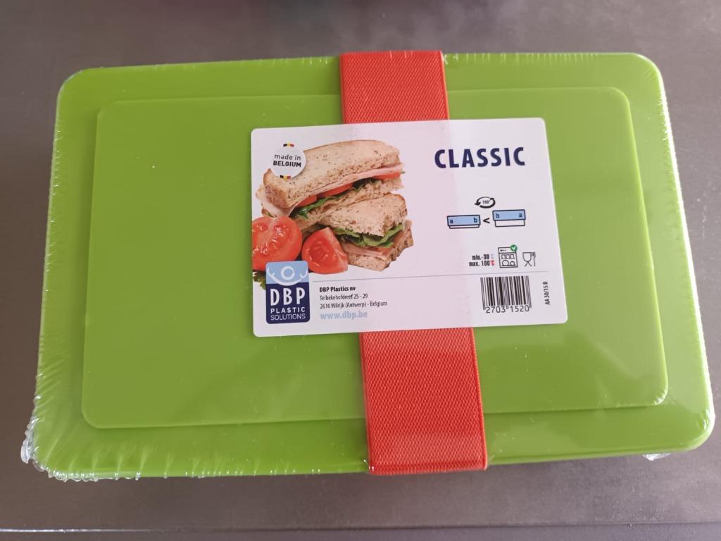 Boîte à tartines verte neuve, Maison & Meubles, Cuisine| Tupperware, Enlèvement, Neuf, Vert, Boîte