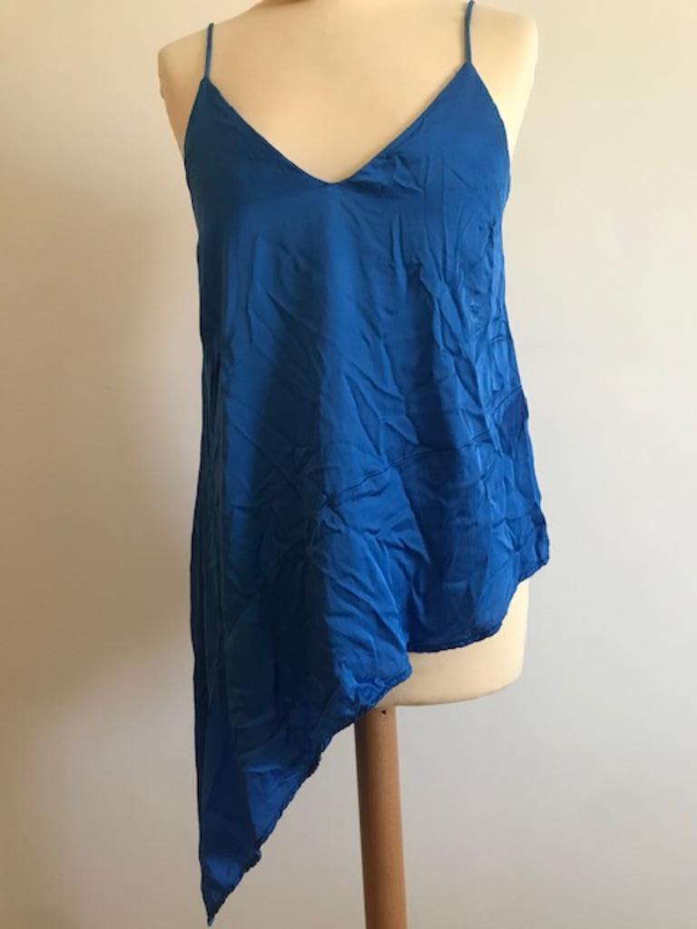 Blinkende blauwe top Stradivarius - maat S (nr4684), Sans manches, Enlèvement ou Envoi, Taille 36 (S), Comme neuf
