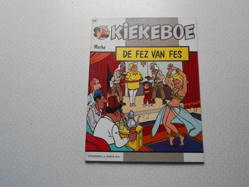 kiekeboe 39 De fez van Fes 1988 1 ste druk., Eén stripboek, Merho, Ophalen of Verzenden, Zo goed als nieuw
