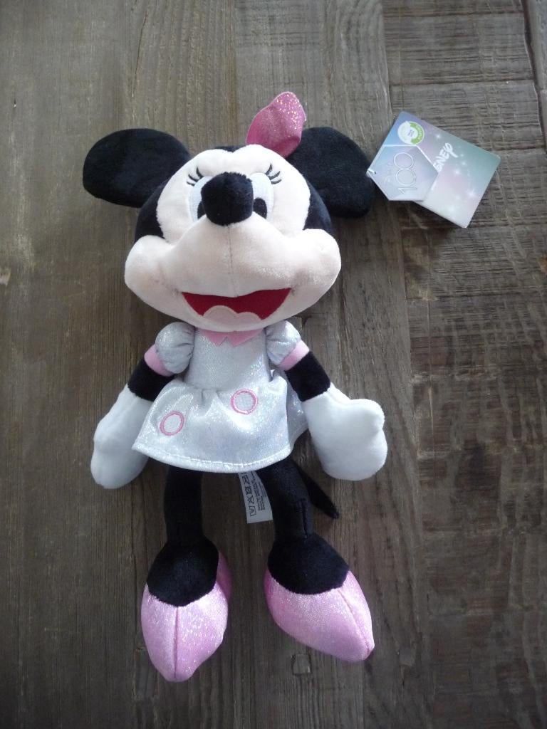 Sparkly Minnie knuffel 25cm Nieuw, Ophalen of Verzenden, Mickey Mouse, Nieuw, Knuffel