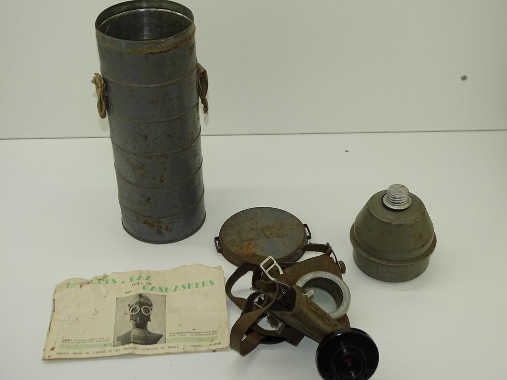 Gasmasker: L.702, België, Ophalen