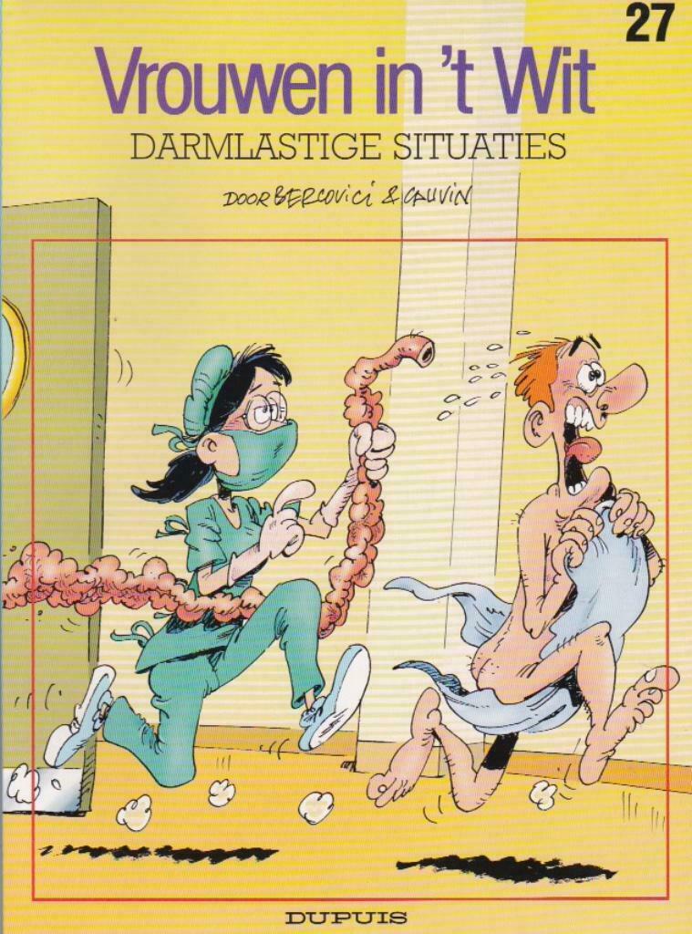 VROUWEN IN 'T WIT N27 "DARMLASTIGE SITUATIES" - STOCKSTAAT, Eén stripboek, Nieuw, Ophalen of Verzenden, Cauvin & Bercovici