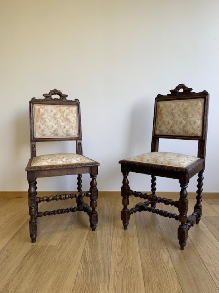 Set van 2 antieke stoelen, Ophalen